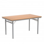 Klapptisch, 140x80 cm (B/T), 72 cm hoch, 4-Fuß, 